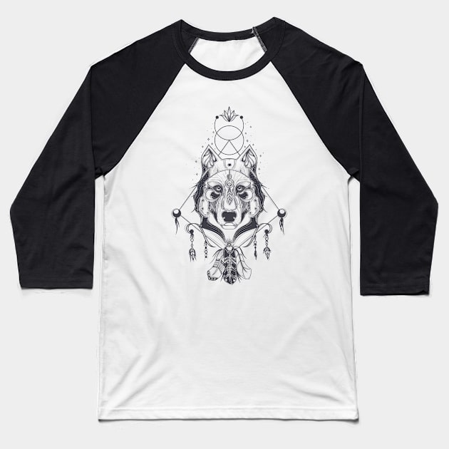 DOG SPIRIT Baseball T-Shirt by klstudio